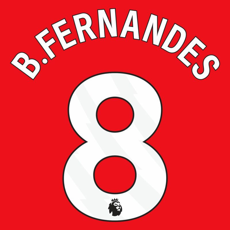 B. Fernandes 8 (Premier League) 24/25 Name & Number Set
