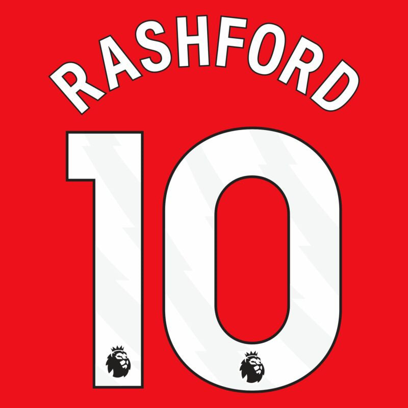 Rashford 10 (Premier League) 24/25 Name & Number Set