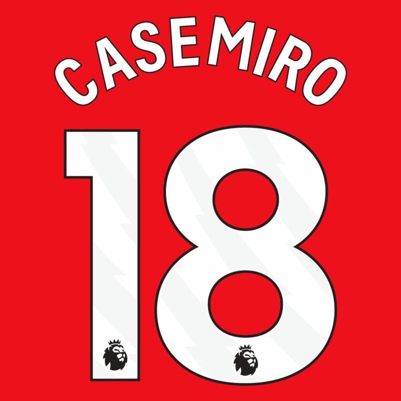 Casemiro 18 (Premier League) 24/25 Name & Number Set