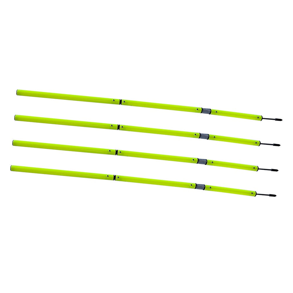 Cigno 2-Piece Spring Loaded Agility Poles- 4 Pack
