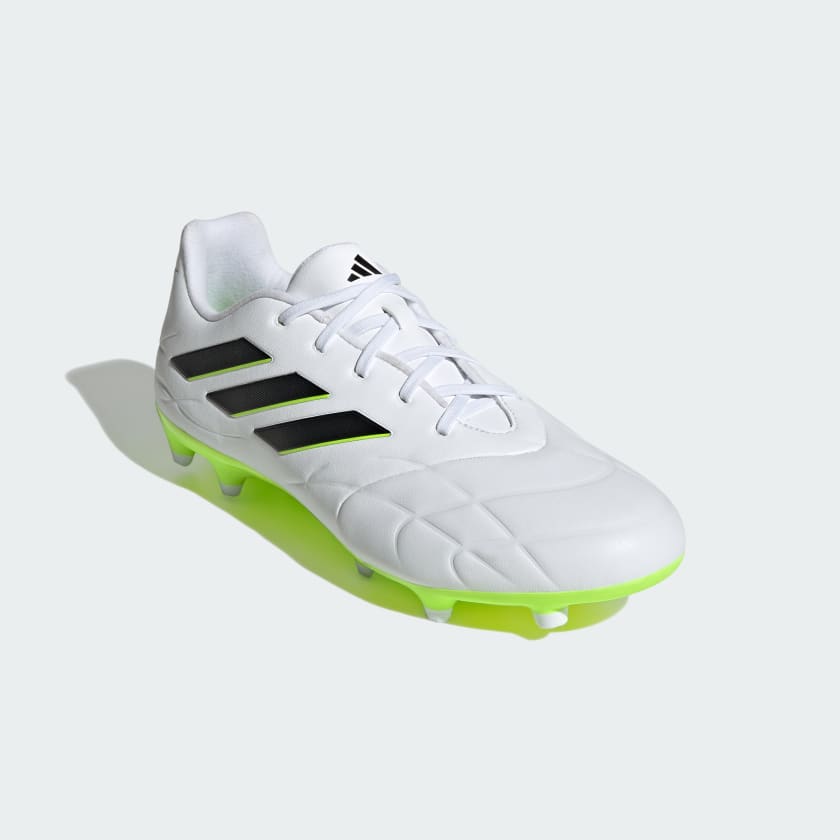 adidas COPA Pure .3 FG Boots- White/Black/Lemon