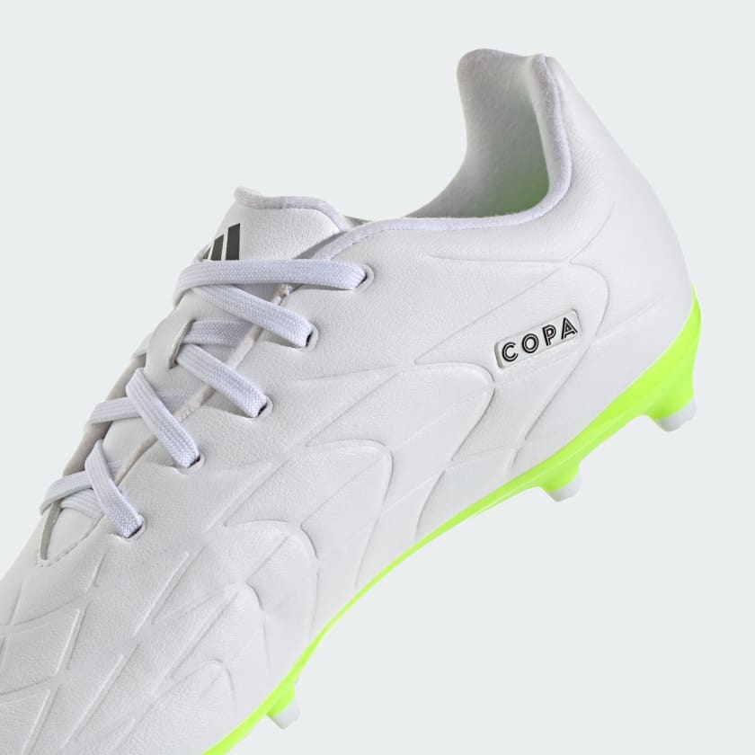 adidas COPA Pure .3 FG Boots- White/Black/Lemon- JUNIOR
