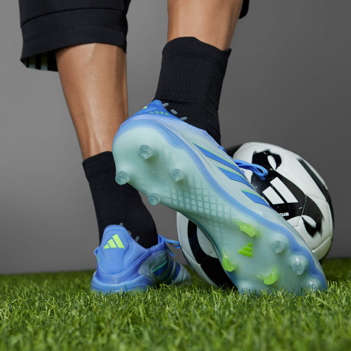 adidas Copa Pure III Elite FG Boots- Blue/Lemon