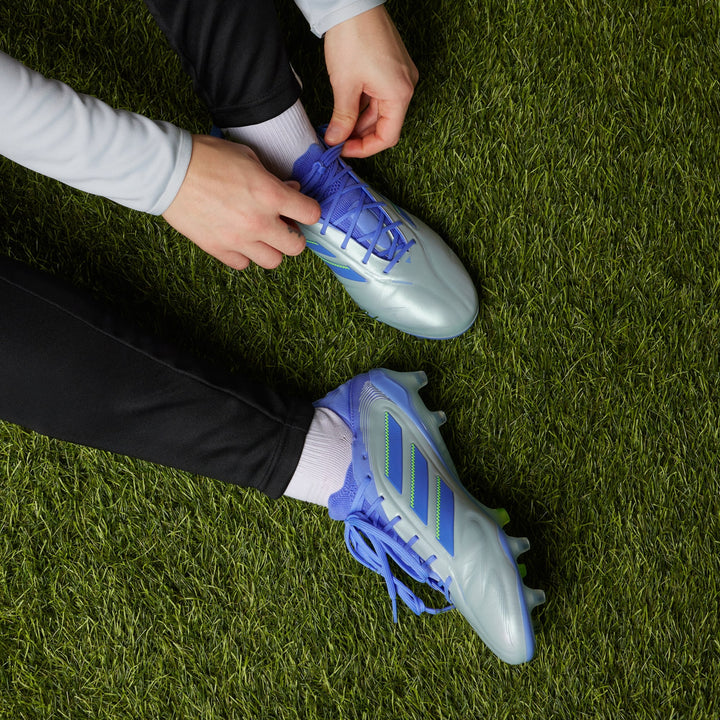 adidas Copa Pure III Elite FG Boots- Blue/Lemon
