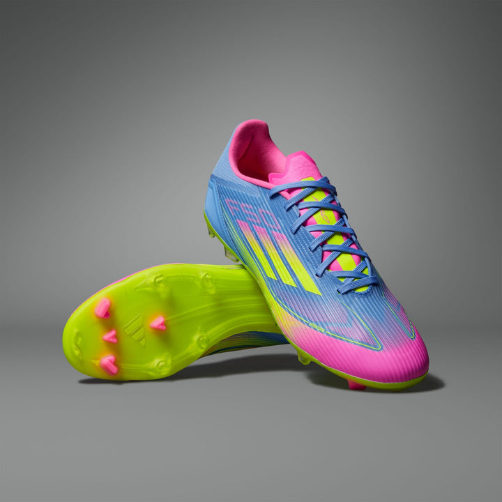 adidas F50 League Boots FG- Blue/Lemon/Pink