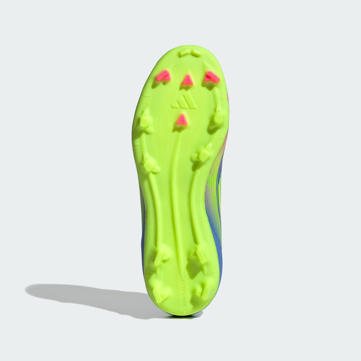 adidas F50 League FG/MG BootS- Blue/Lemon/Pink- JUNIOR