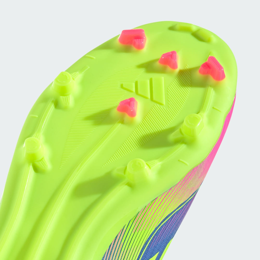 adidas F50 League FG/MG BootS- Blue/Lemon/Pink- JUNIOR