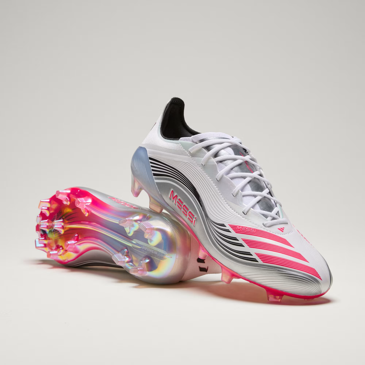 adidas F50 Elite MESSI FG Boots- White/Red/Silver