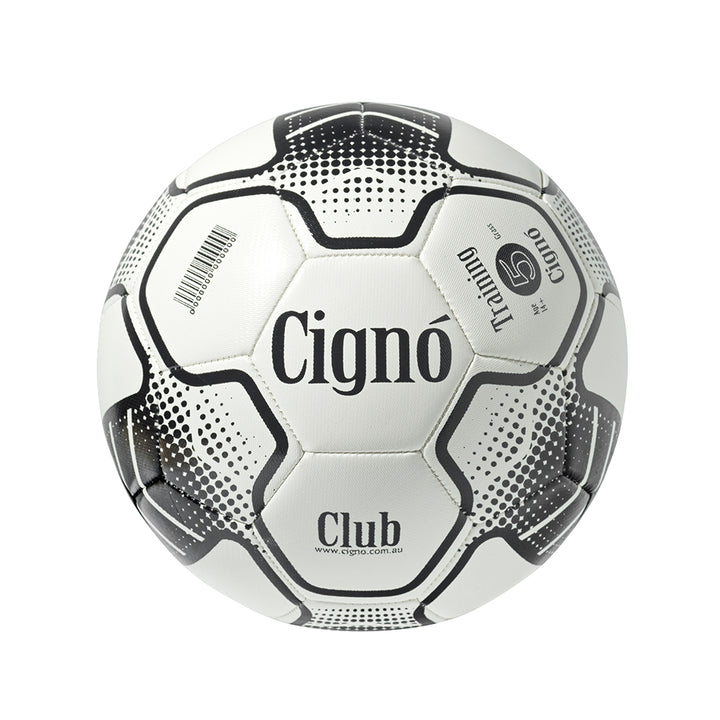 Cigno Club Training Ball- White/Black- Size 5, 4, 3