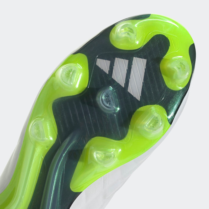adidas COPA Pure .1 FG Boots- White/Black/Fluro Green