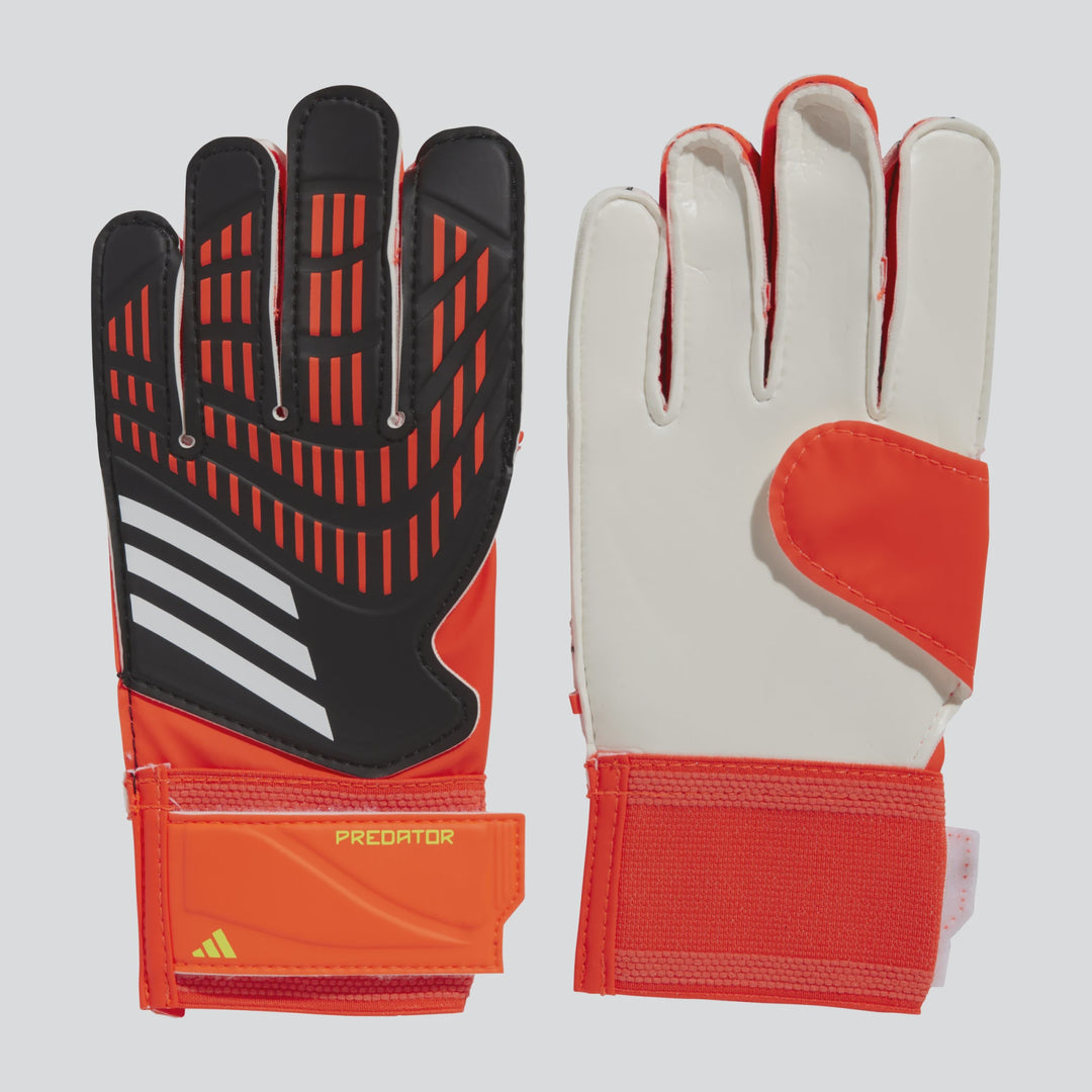 adidas Predator Training Goalkeeper Gloves- JUNIOR- Black/Red/Yellow