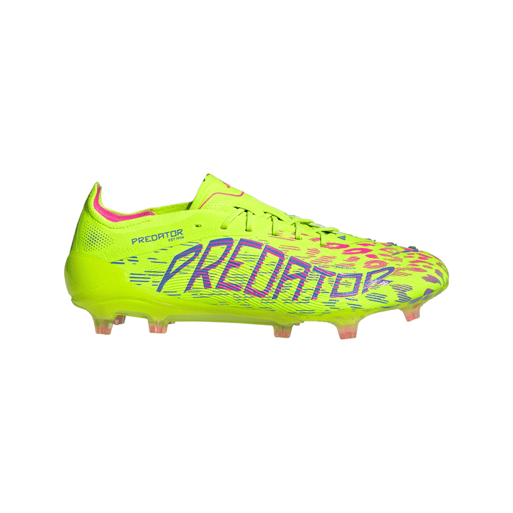 adidas Predator Elite FG Boots- Lemon/Pink/Blue