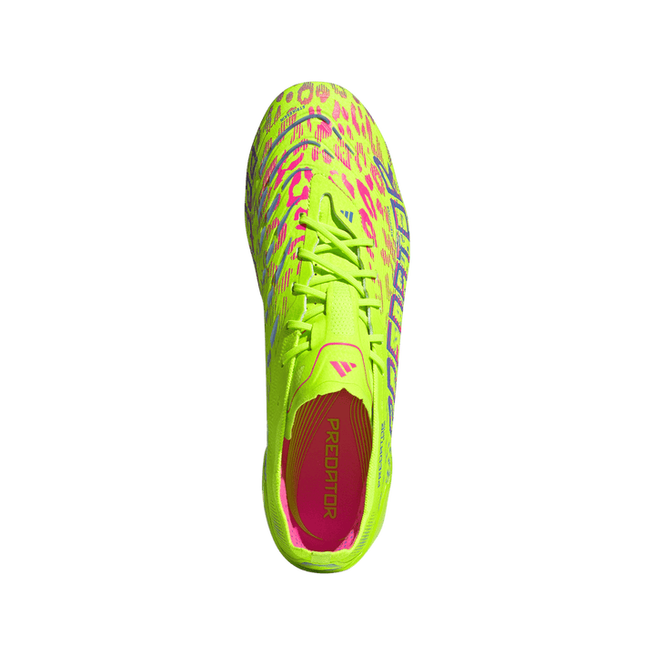 adidas Predator Elite FG Boots- Lemon/Pink/Blue