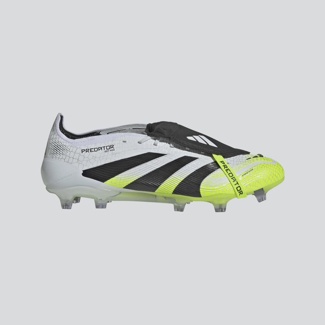adidas Predator Elite FT FG Boots- White/Black/Lemon