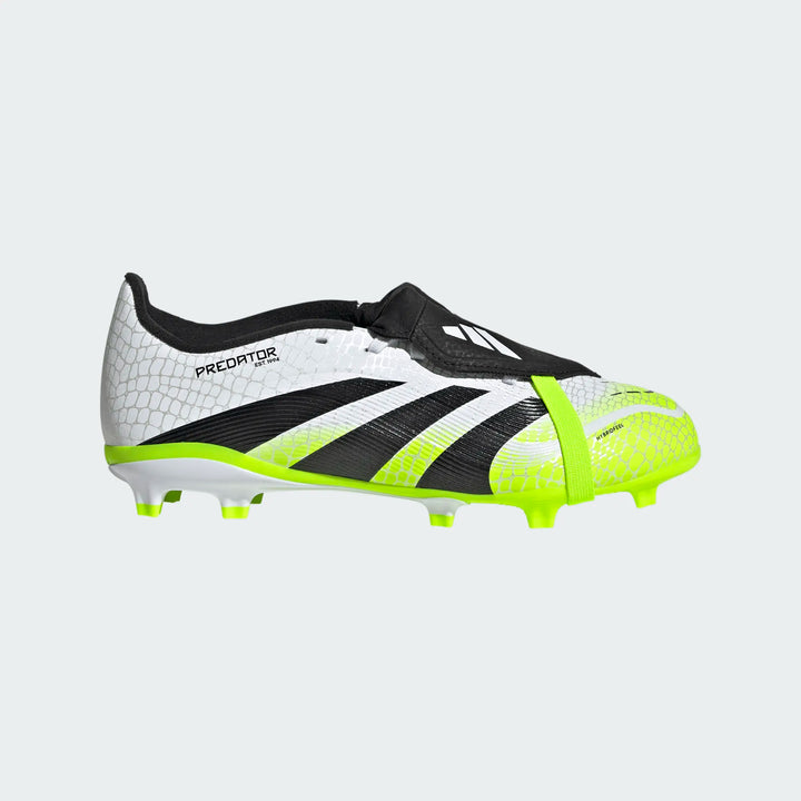 adidas Predator League FT FG Boots- White/Black/Lemon- JUNIOR
