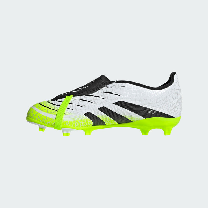 adidas Predator League FT FG Boots- White/Black/Lemon- JUNIOR