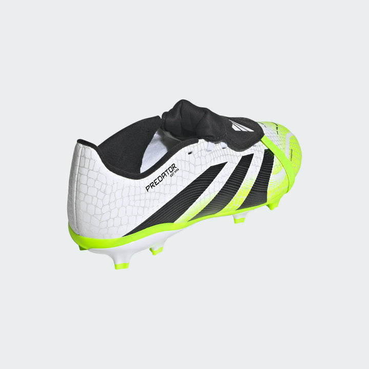 adidas Predator League FT FG Boots- White/Black/Lemon- JUNIOR