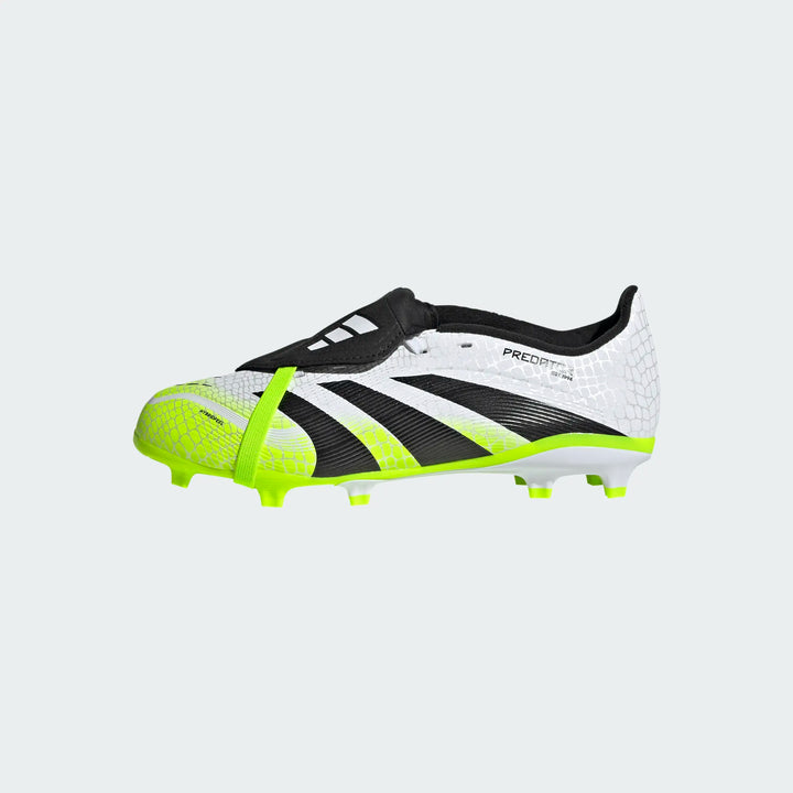 adidas Predator League FT FG Boots- White/Black/Lemon- JUNIOR