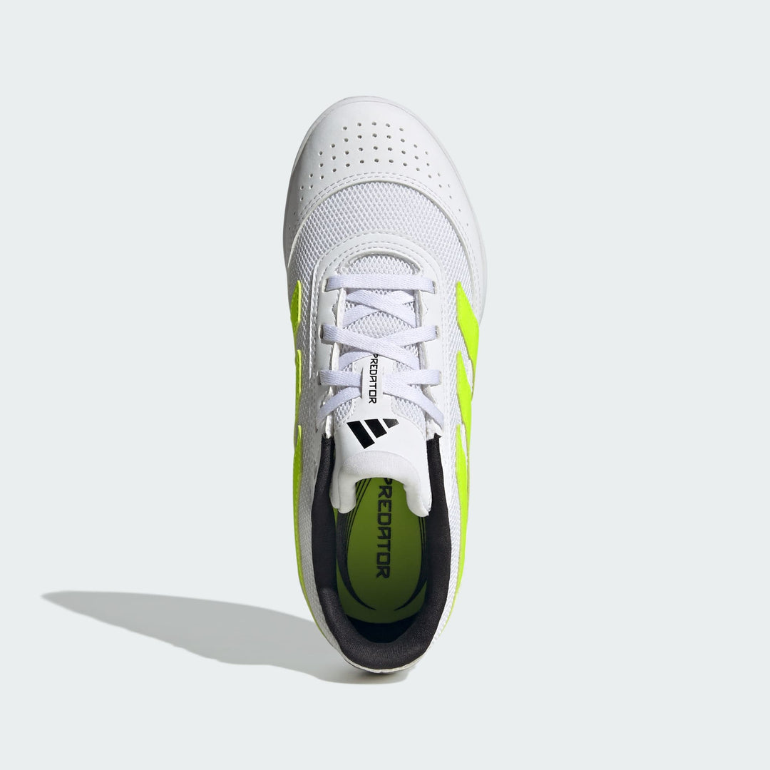adidas Predator Club Sala INDOOR Boots- Whjite/Lemon- JUNIOR