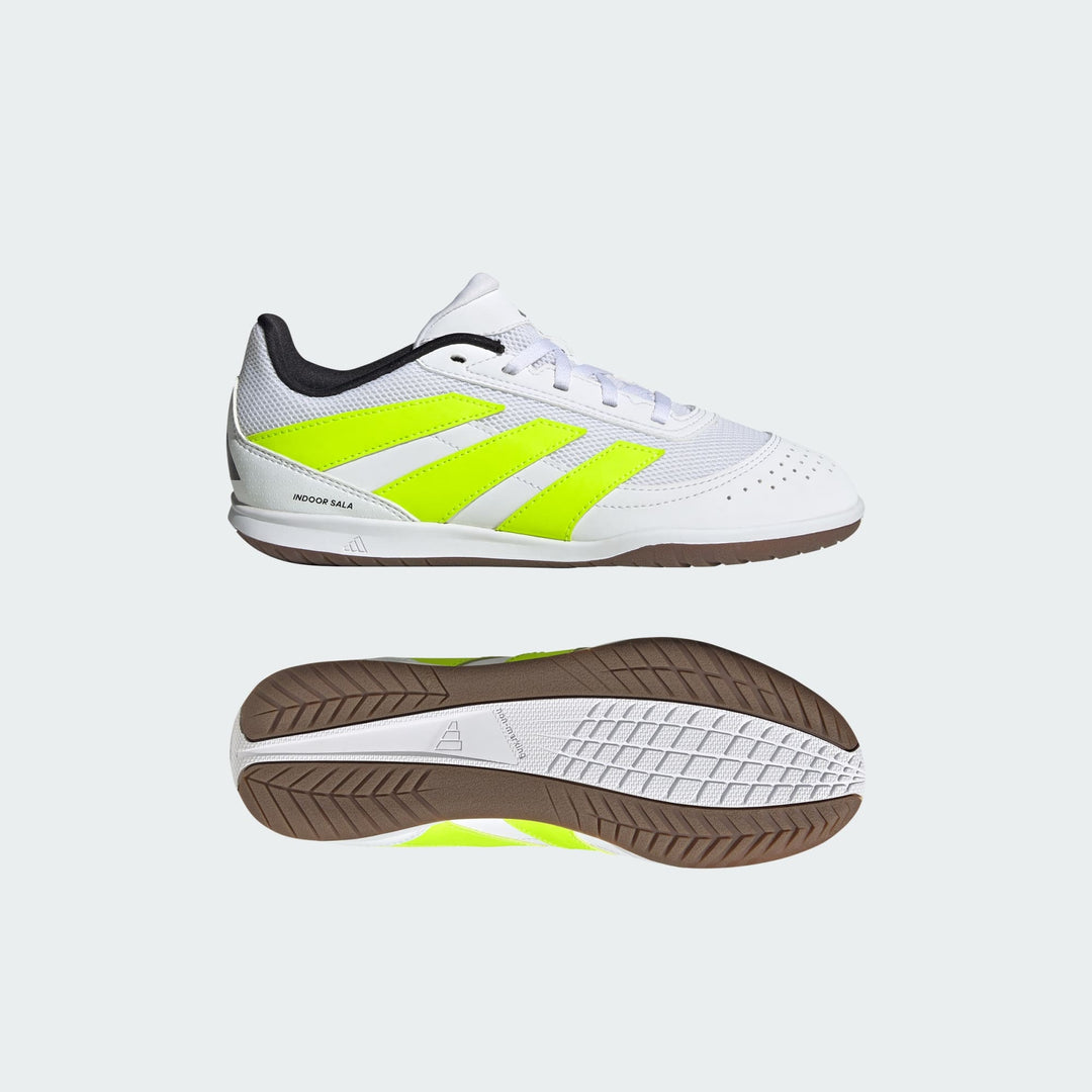 adidas Predator Club Sala INDOOR Boots- Whjite/Lemon- JUNIOR