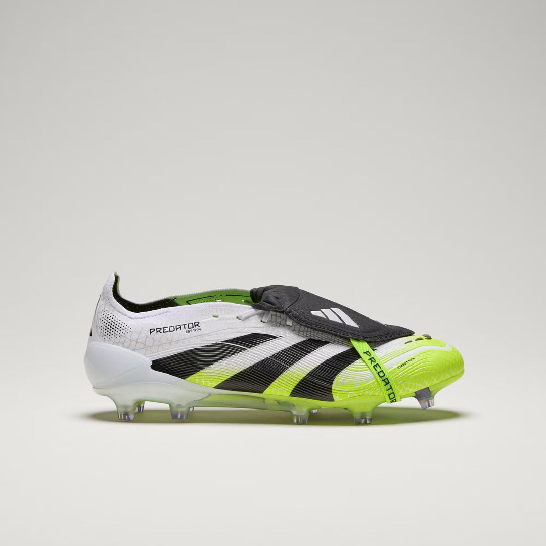 adidas Predator Elite FT FG Boots- White/Black/Lemon