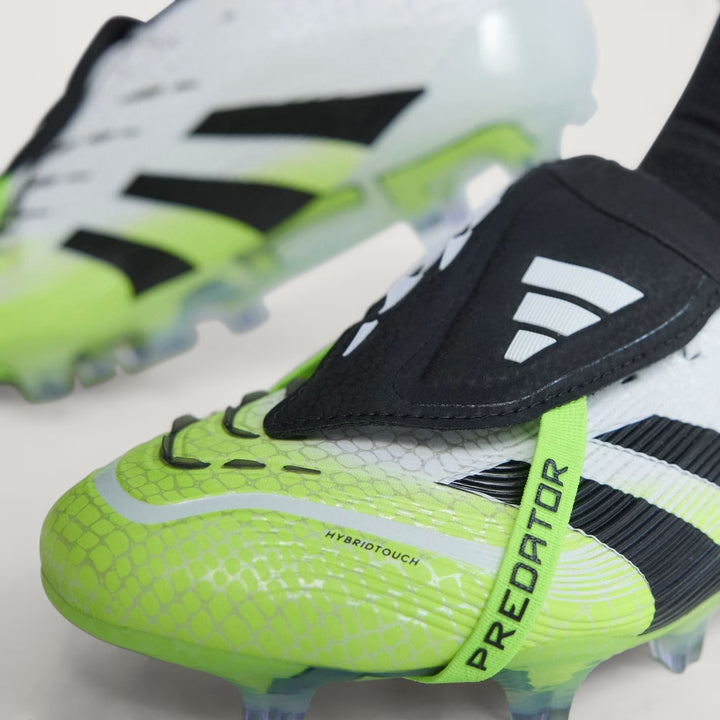 adidas Predator Elite FT FG Boots- White/Black/Lemon