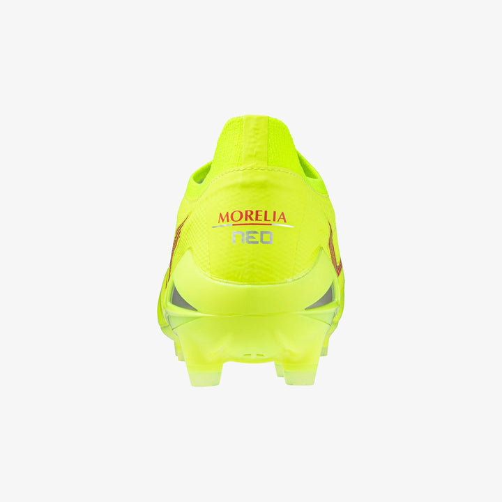 Mizuno Morelia NEO IV b Elite FG Boots- Fluro Yellow