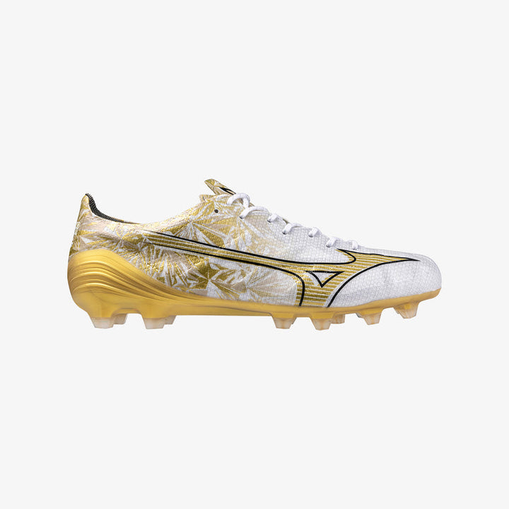 Mizuno a Elite FG Boots- White/Gold/Black