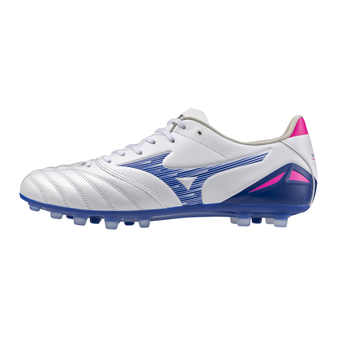 Mizuno Morelia Neo IV Pro AG Boots- White/Blue/Pink