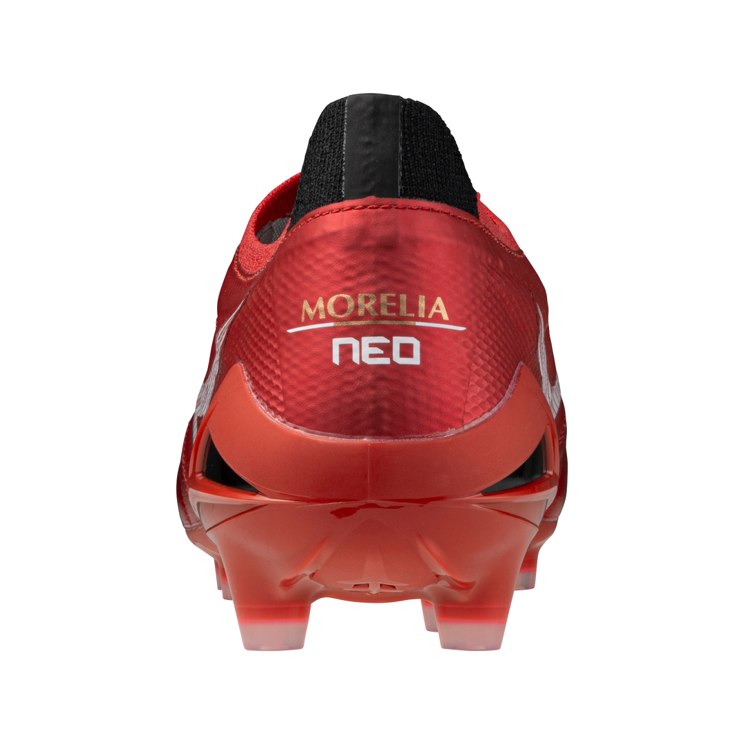 Mizuno Morelia NEO IV b Elite 40th Anniversary FG Boots- Red/White/Black