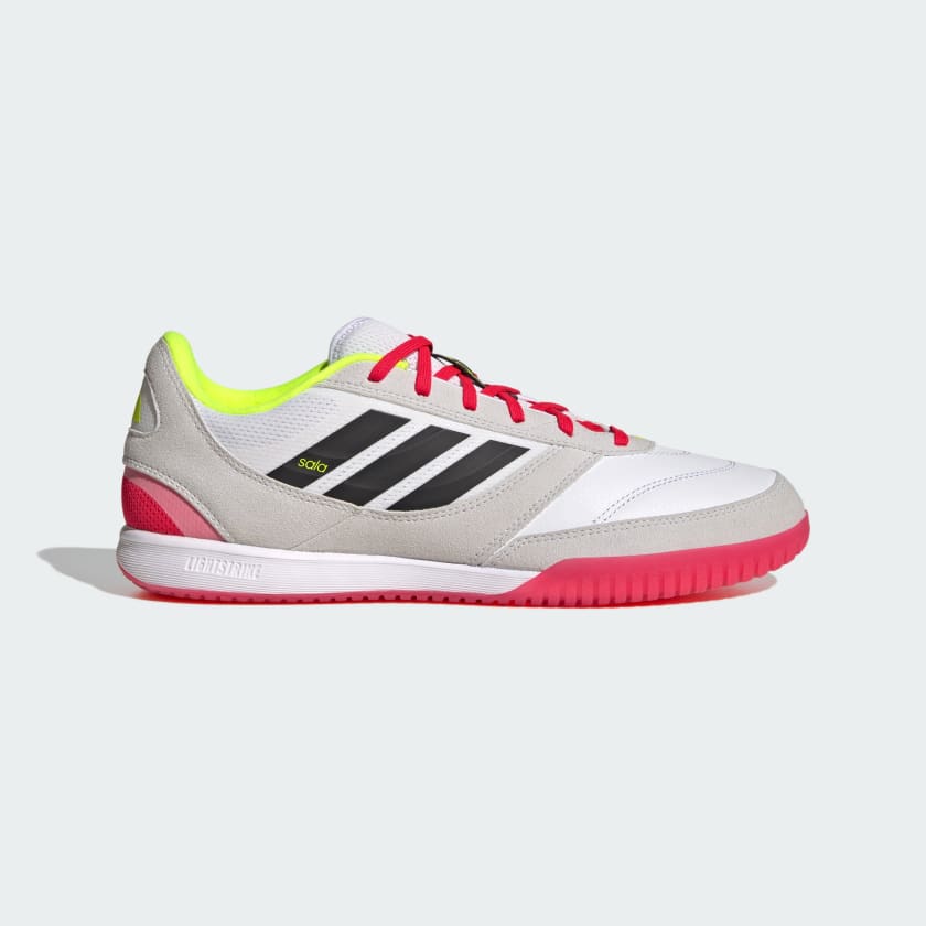 adidas Top Sala II Competition INDOOR Boots - White/Black/Fluro Green