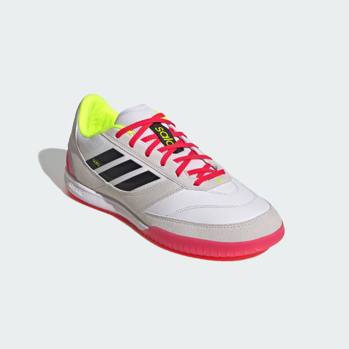 adidas Top Sala II Competition INDOOR Boots - White/Black/Fluro Green