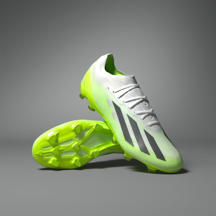 adidas X Crazyfast FG Boots- White/Lemon - Main Image