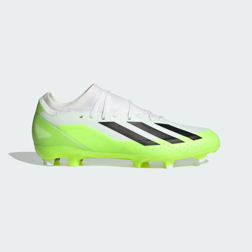 adidas X Crazyfast FG Boots- White/Lemon