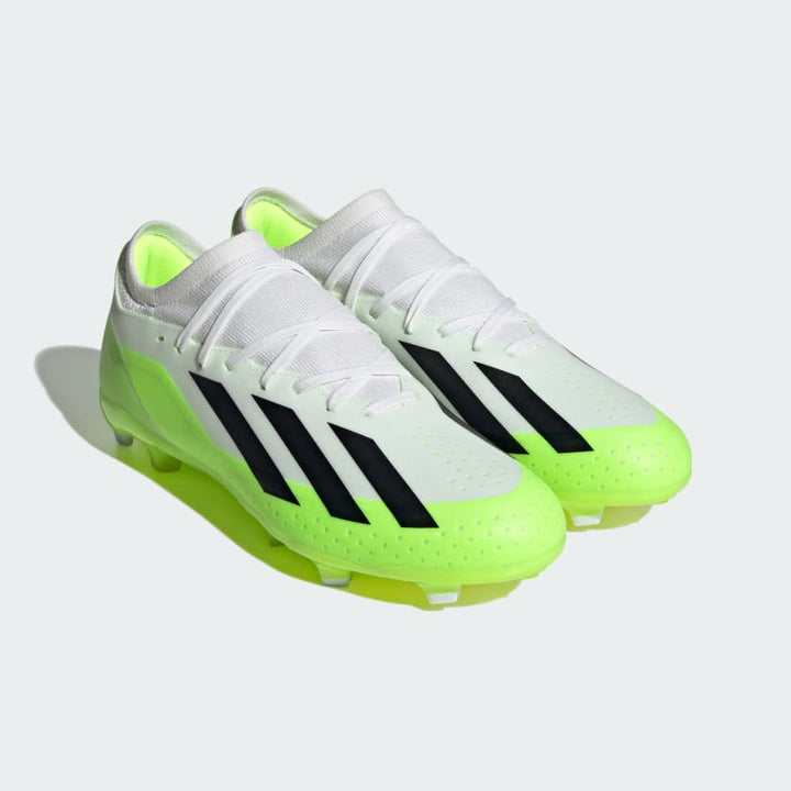 adidas X Crazyfast .3 FG Boots- White/Lemon