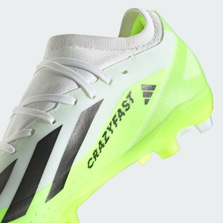 adidas X Crazyfast .3 FG Boots- White/Lemon