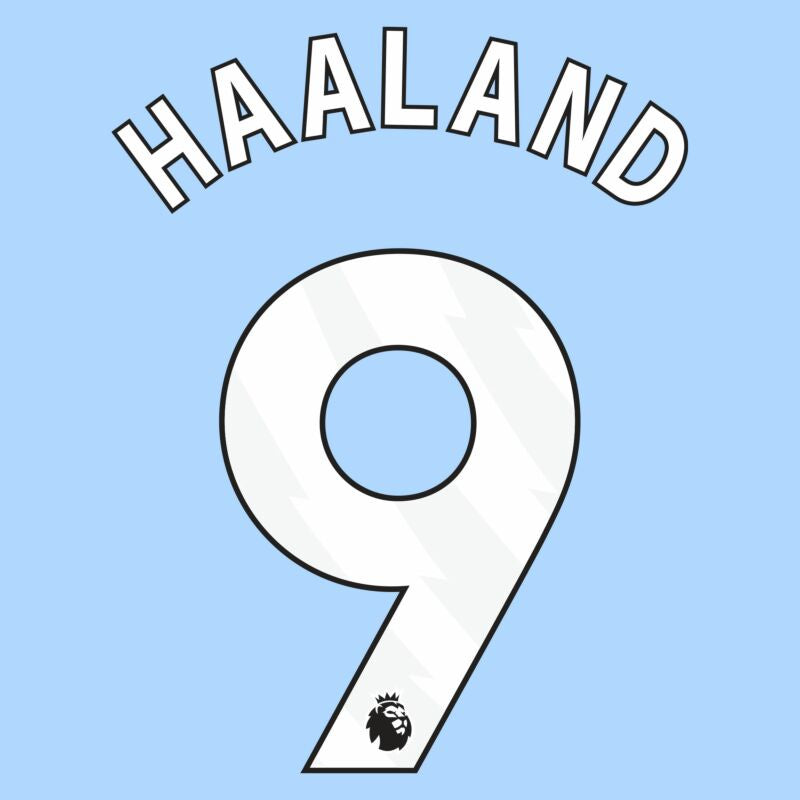 Haaland 9 (Premier League) 24/25 Name & Number Set