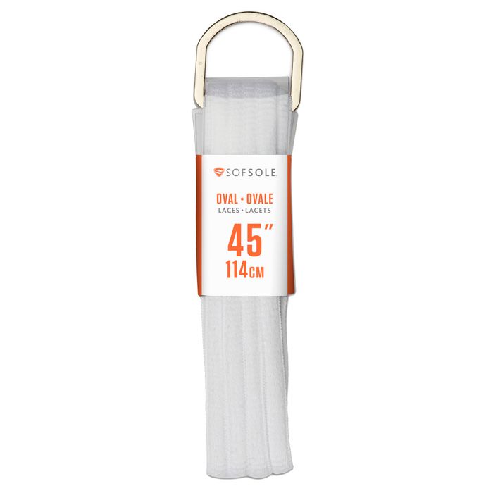Sof Sole White Oval Laces-45''