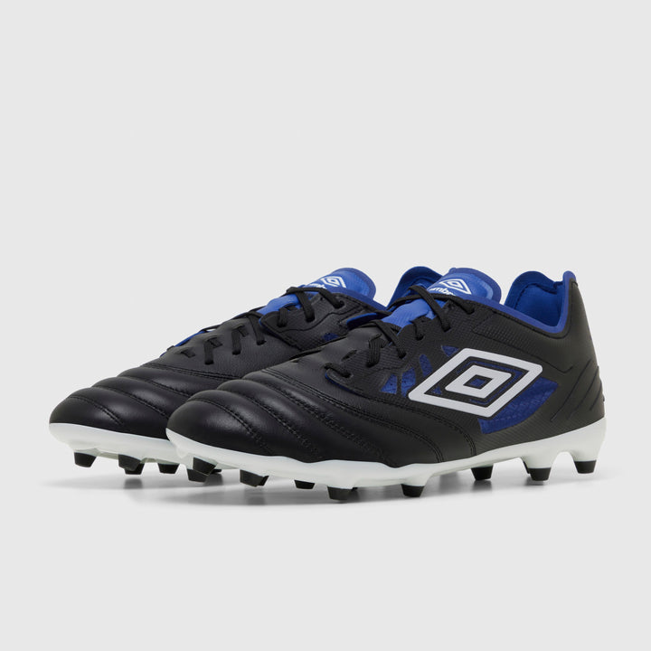 Umbro Tocco IV Premier FG Boots- Black/White/Blue