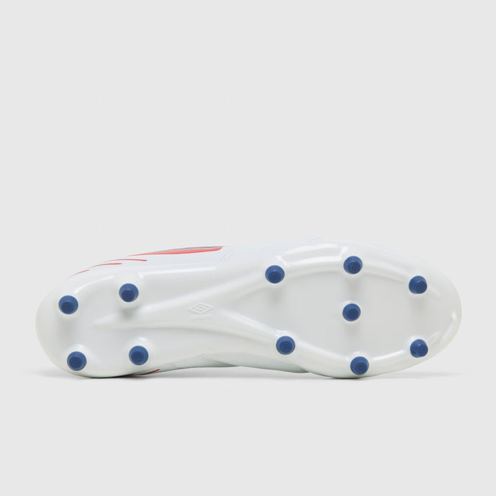 Umbro Tocco IV Club FG Boots- White/Blue/Red