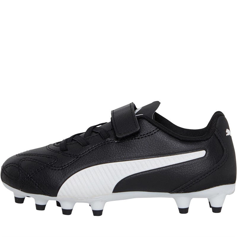 Puma Monarch II FG/AG V Boots- Black- JUNIOR