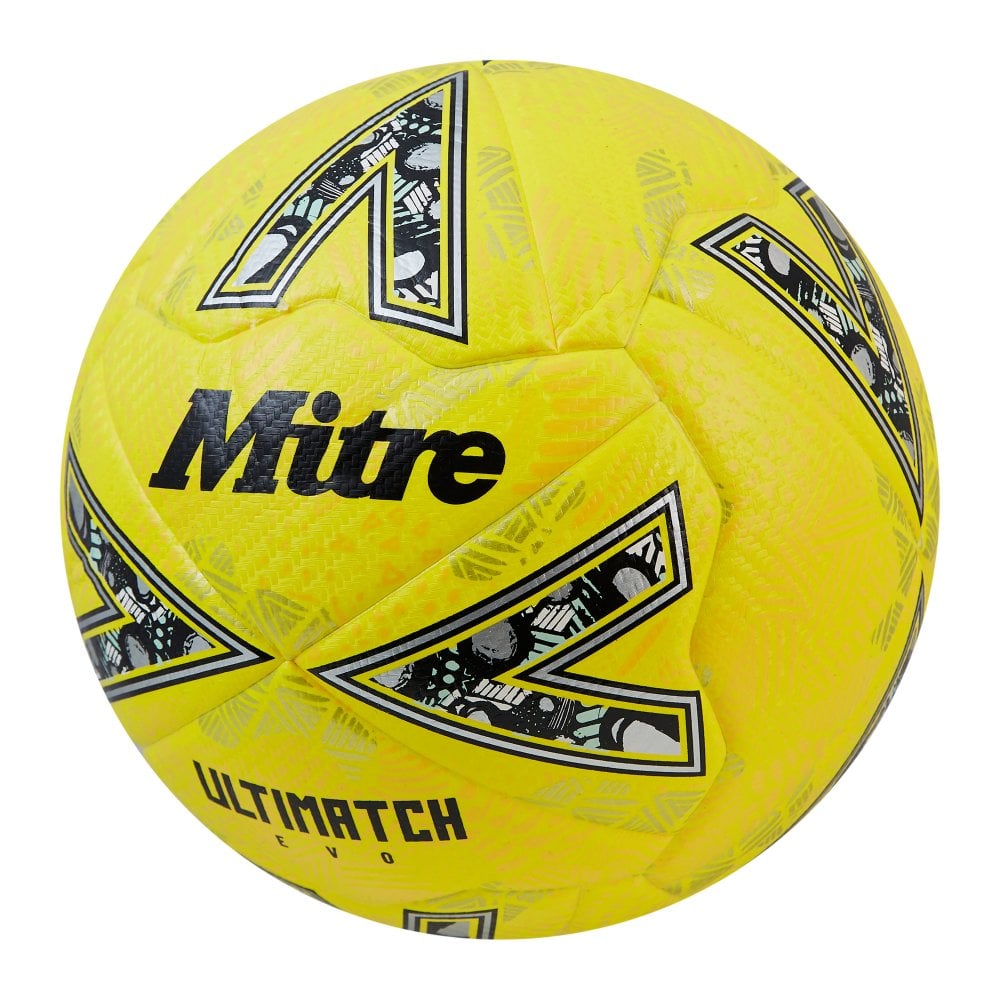 Mitre Ultimatch Evo 24 Match Ball- Yellow- Size 5