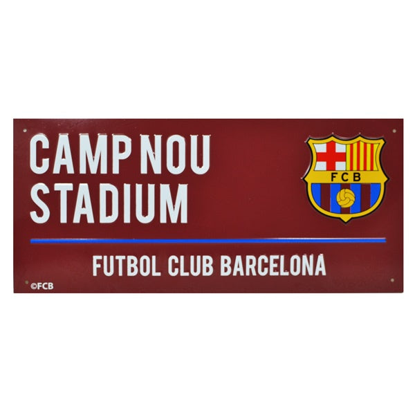 Barcelona Street Sign- Maroon