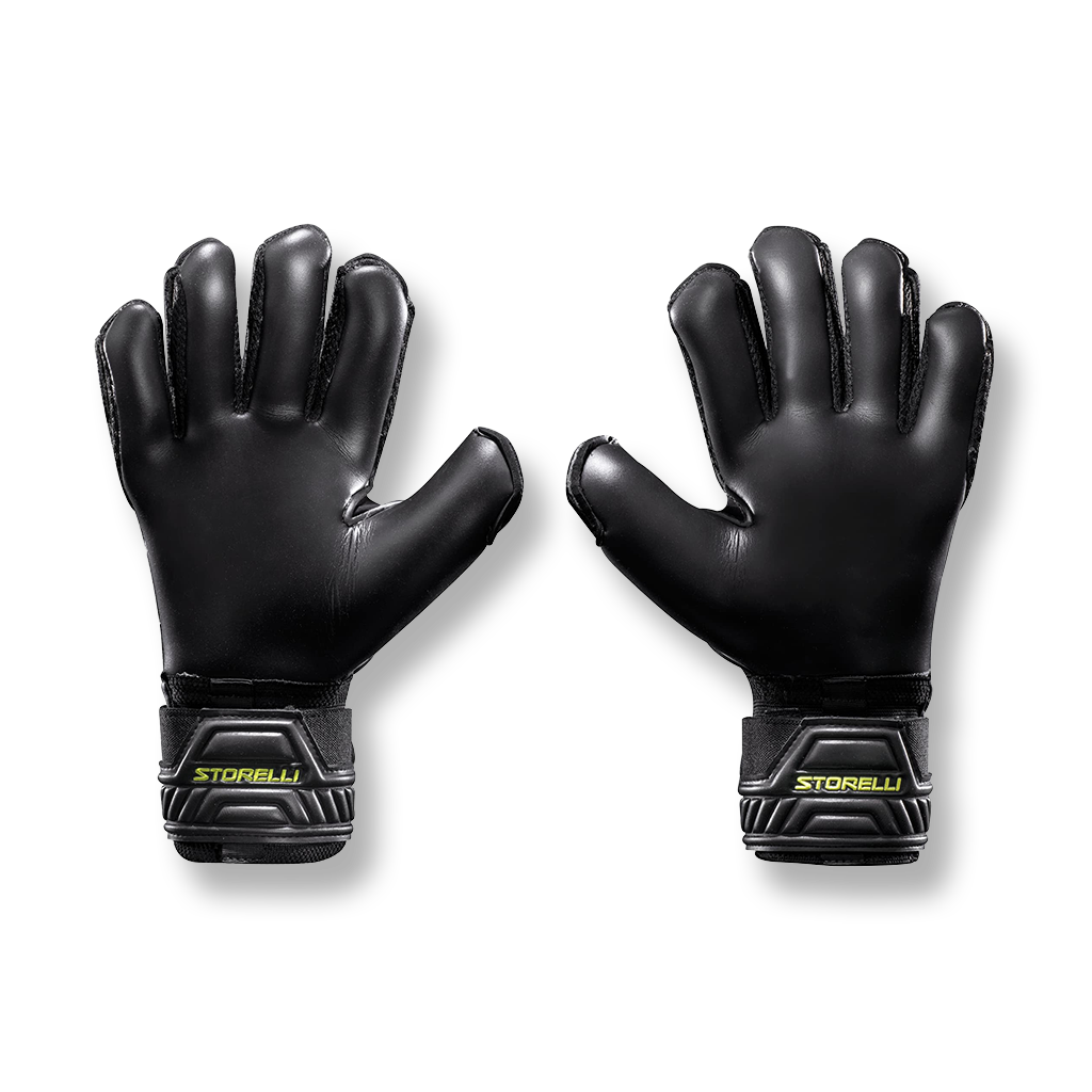 Storelli Gladiator Pro Goalkeeper Gloves- Black/Gold
