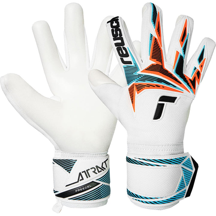 Reusch Attrakt Freegel Advance-White/Blue/Orange