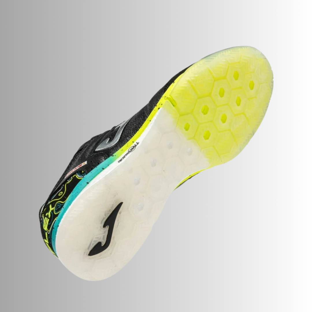 Joma Top Flex Rebound Indoor Boots- Black/Turquoise