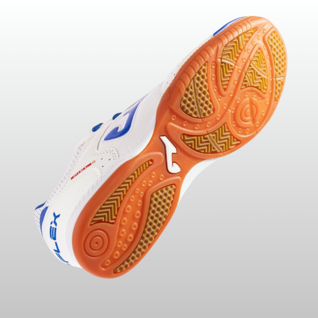 Joma Top Flex Indoor Boots- White/Royal