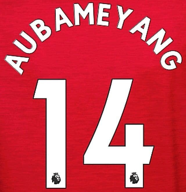 Aubameyang 14 (Premier League) 24/25 Name & Number Set