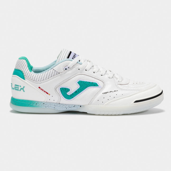 Joma Top Flex Inbdoor Boots- White/Aqua