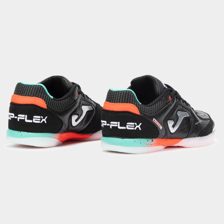 Joma Top Flex Inbdoor Boots- Black/Aqua/Orange